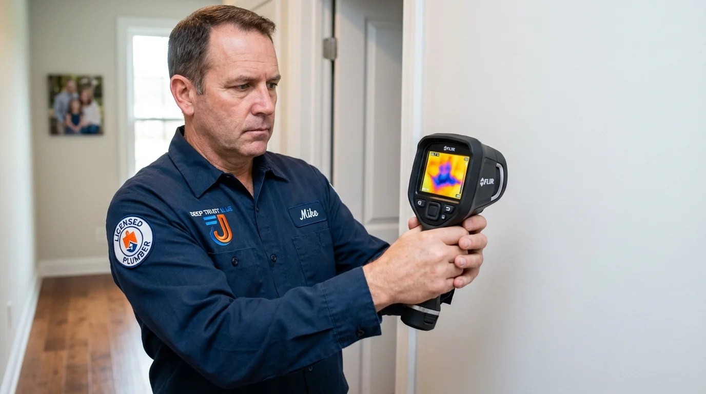 Thermal imaging leak detection by Johns Plumbing LLC in Kaufman